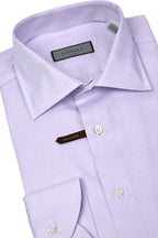 CANALI | Textured Cotton Shirt | Purple