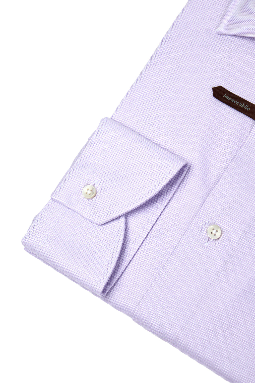 CANALI | Textured Cotton Shirt | Purple
