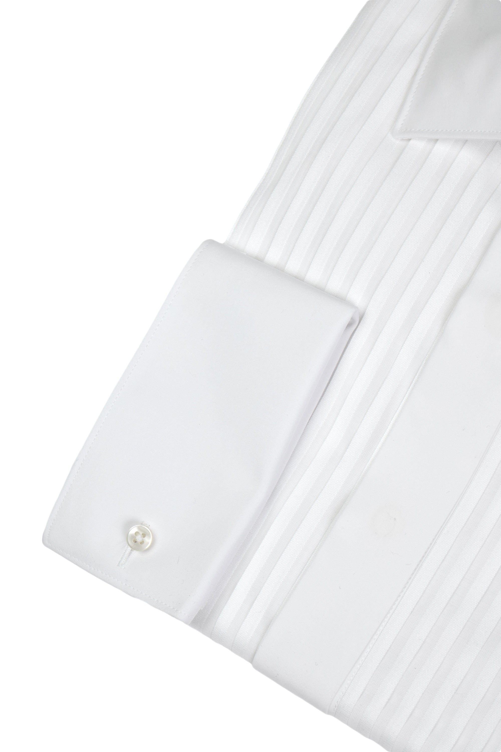 CANALI | Pleated Dinner Shirt | White