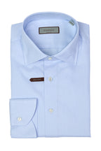 CANALI | Herringbone Twill Shirt | Blue