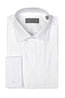 CANALI | Embroidered Stripe Dinner Shirt | White