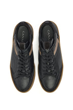 CANALI | Sneaker With Brown Trim | Black