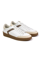 CANALI | Sneaker With Brown Trim | White