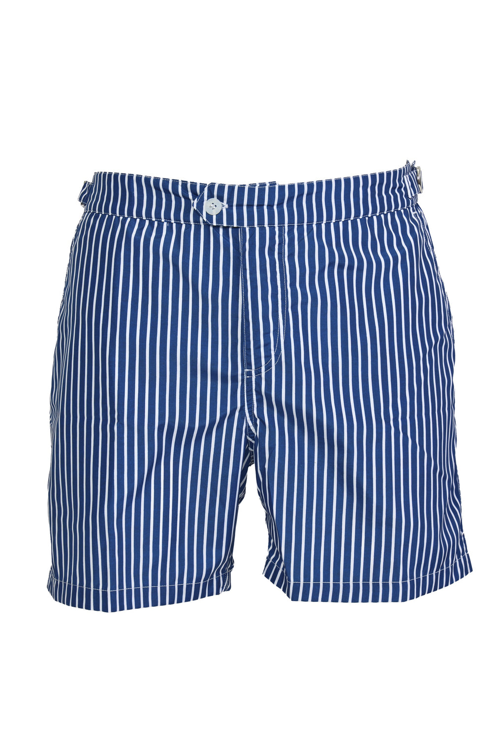 FEDELI | Daniel Striped Swim Shorts | Navy