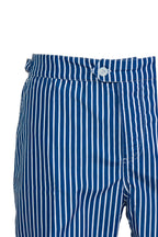 FEDELI | Daniel Striped Swim Shorts | Navy