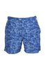 FEDELI | Daniel Splash & Palms Swim Shorts | Mid-Blue