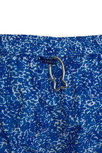 FEDELI | Daniel Splash & Palms Swim Shorts | Mid-Blue