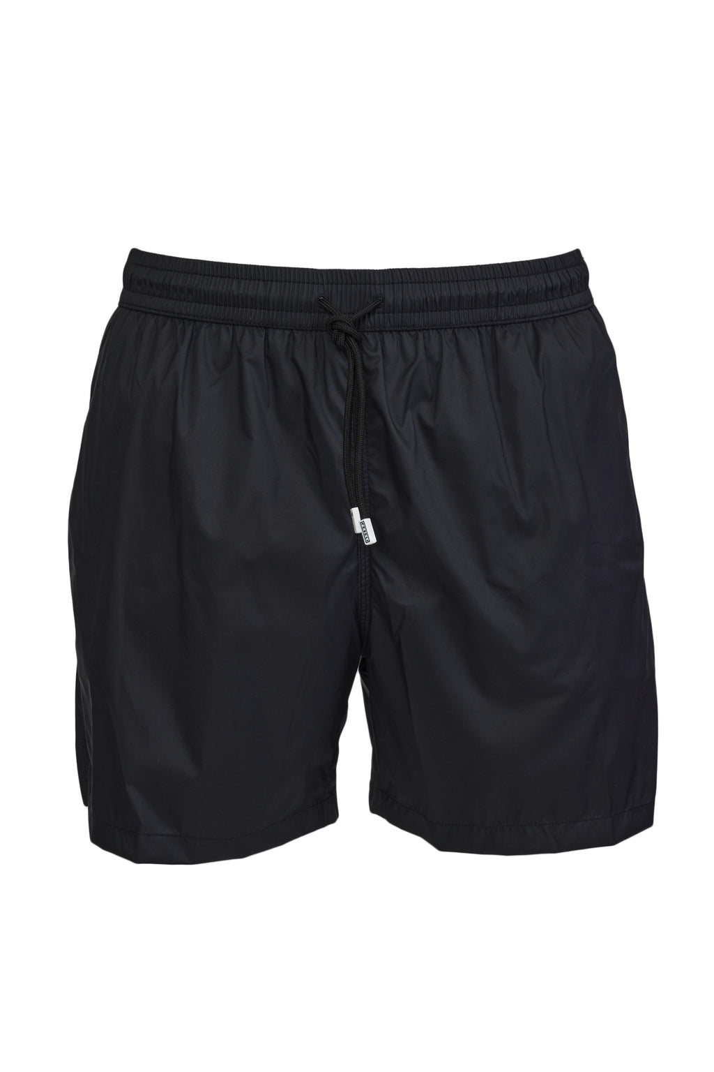 FEDELI | Madeira Plain Swim Shorts | Black
