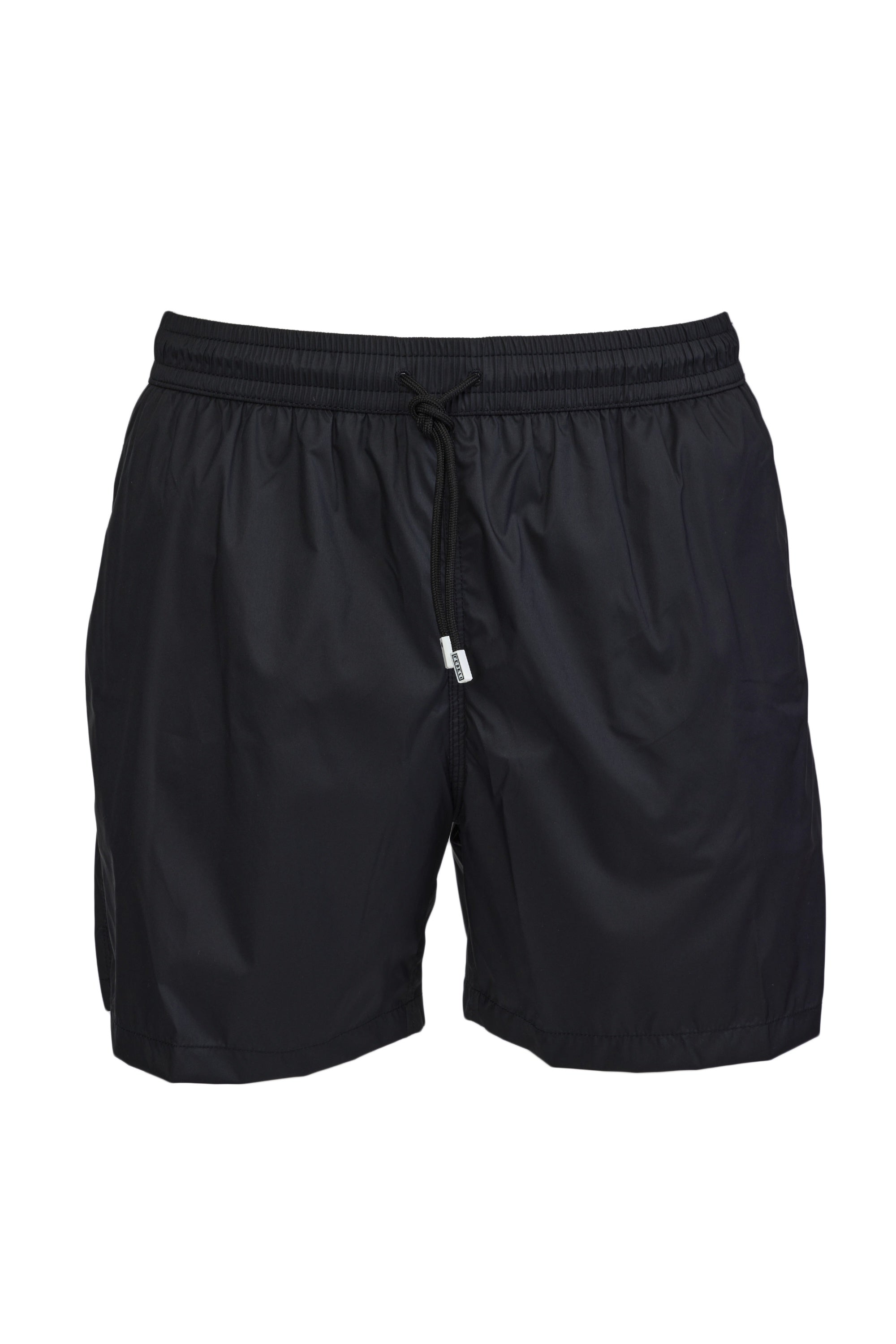FEDELI | Madeira Plain Swim Shorts | Black