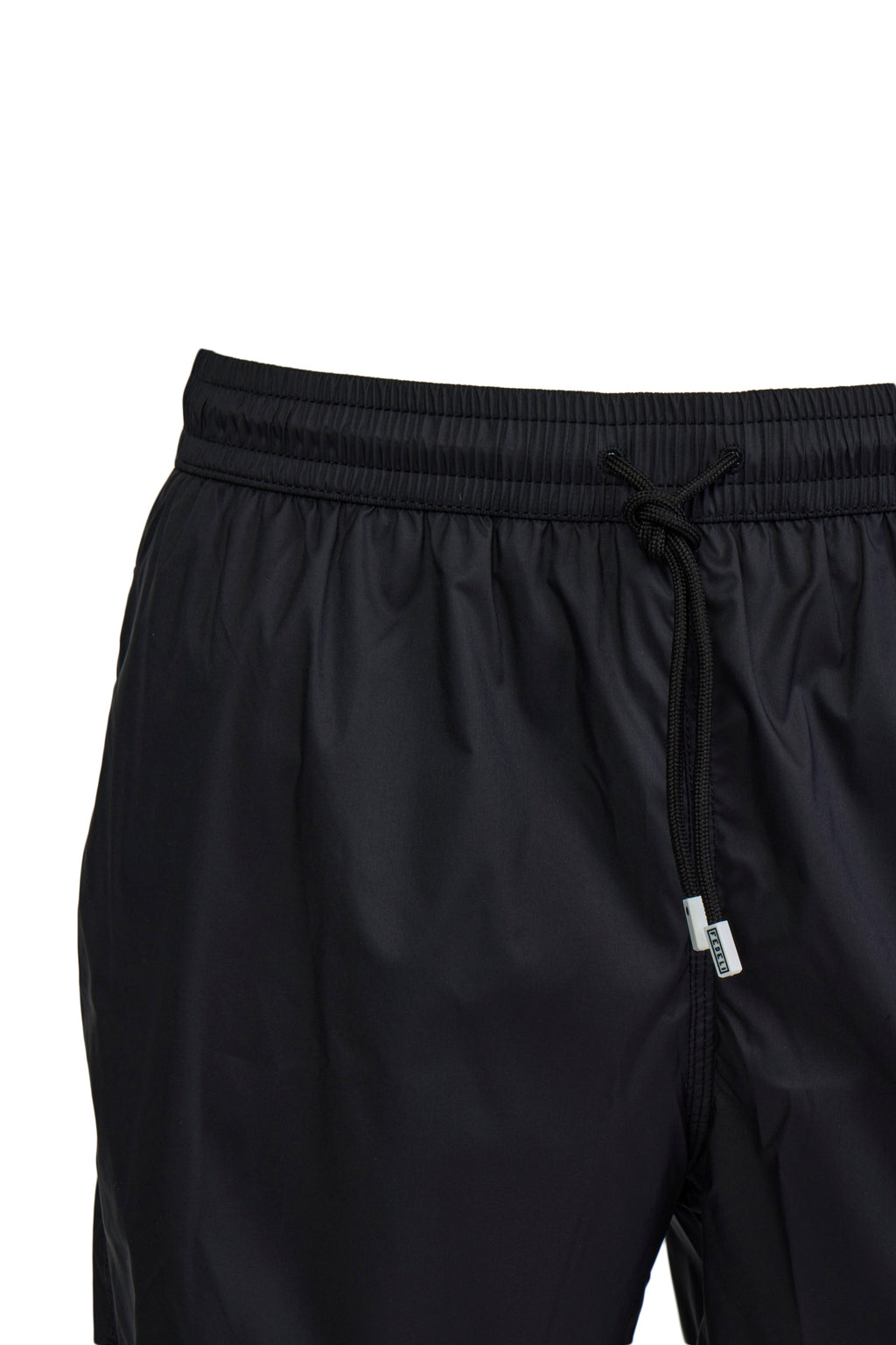 FEDELI | Madeira Plain Swim Shorts | Black