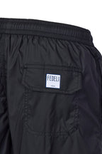 FEDELI | Madeira Plain Swim Shorts | Black