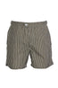 FEDELI | Daniel Striped Swim Shorts | Khaki