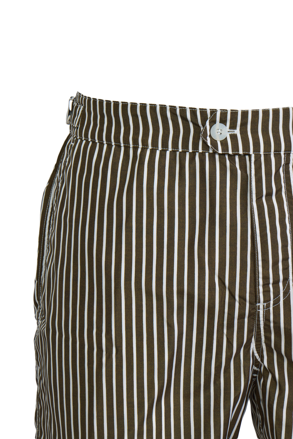 FEDELI | Daniel Striped Swim Shorts | Khaki