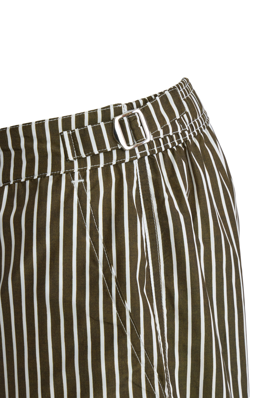 FEDELI | Daniel Striped Swim Shorts | Khaki