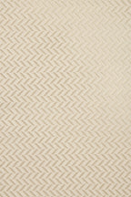 BRIONI | Silk Herringbone Pocket Square | Off-White