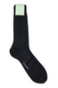 CANALI | Ribbed Two-Tone Socks | Black