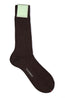 CANALI | Ribbed Cotton Socks | Dark Brown