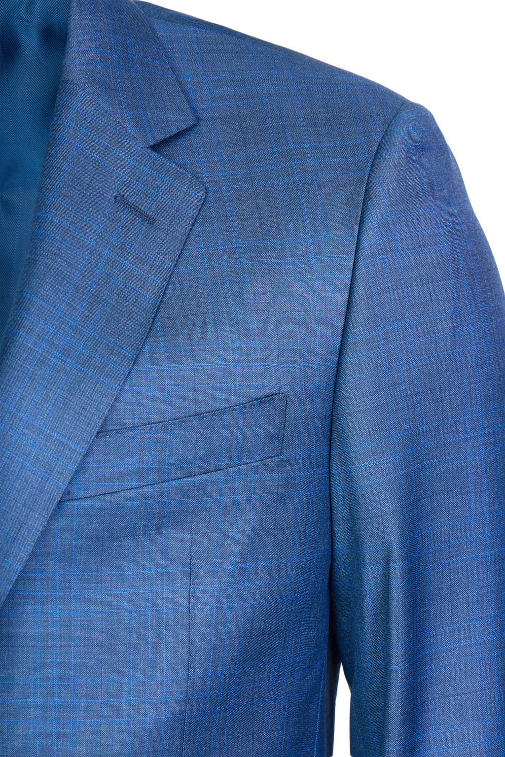 CANALI | Electric Blue Check Suit | Charcoal-Blue