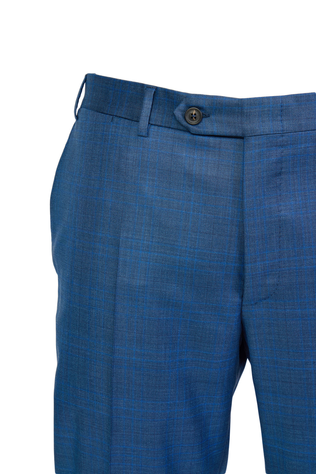 CANALI | Electric Blue Check Suit | Charcoal-Blue