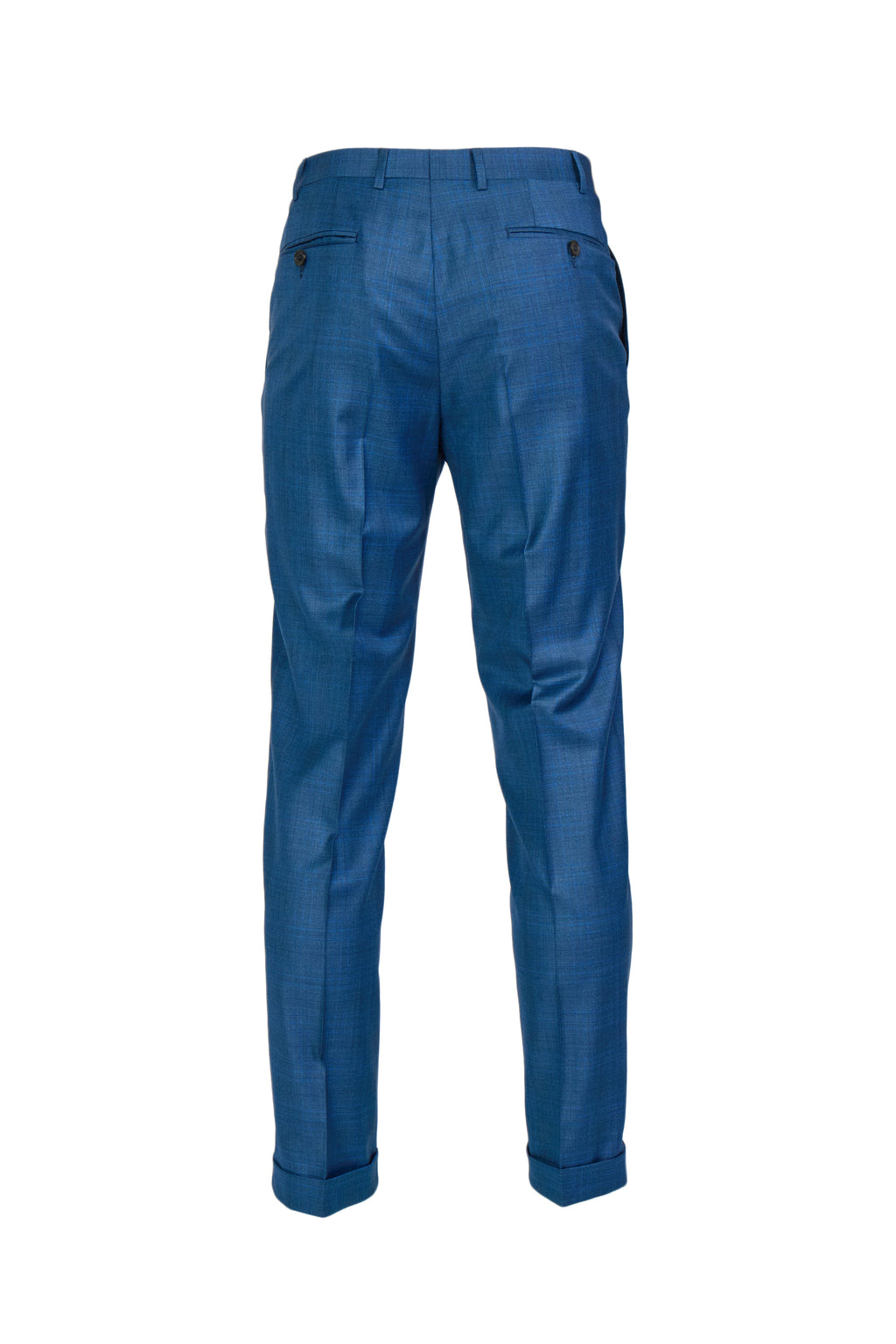 CANALI | Electric Blue Check Suit | Charcoal-Blue