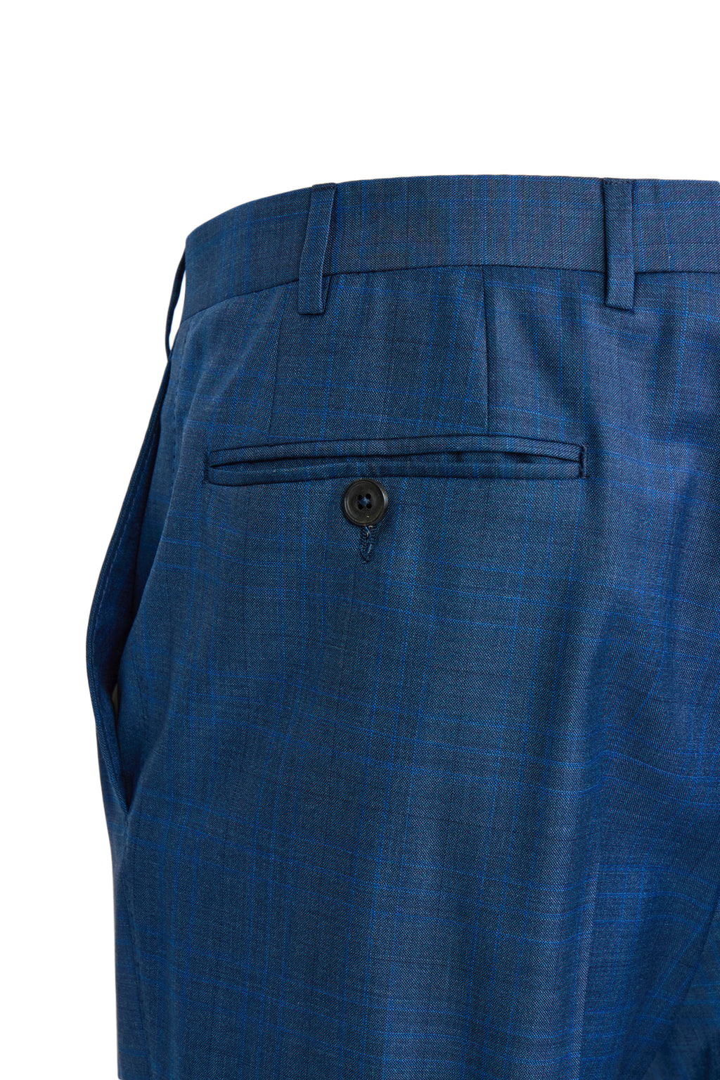 CANALI | Electric Blue Check Suit | Charcoal-Blue