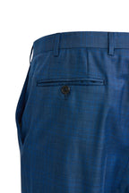 CANALI | Electric Blue Check Suit | Charcoal-Blue