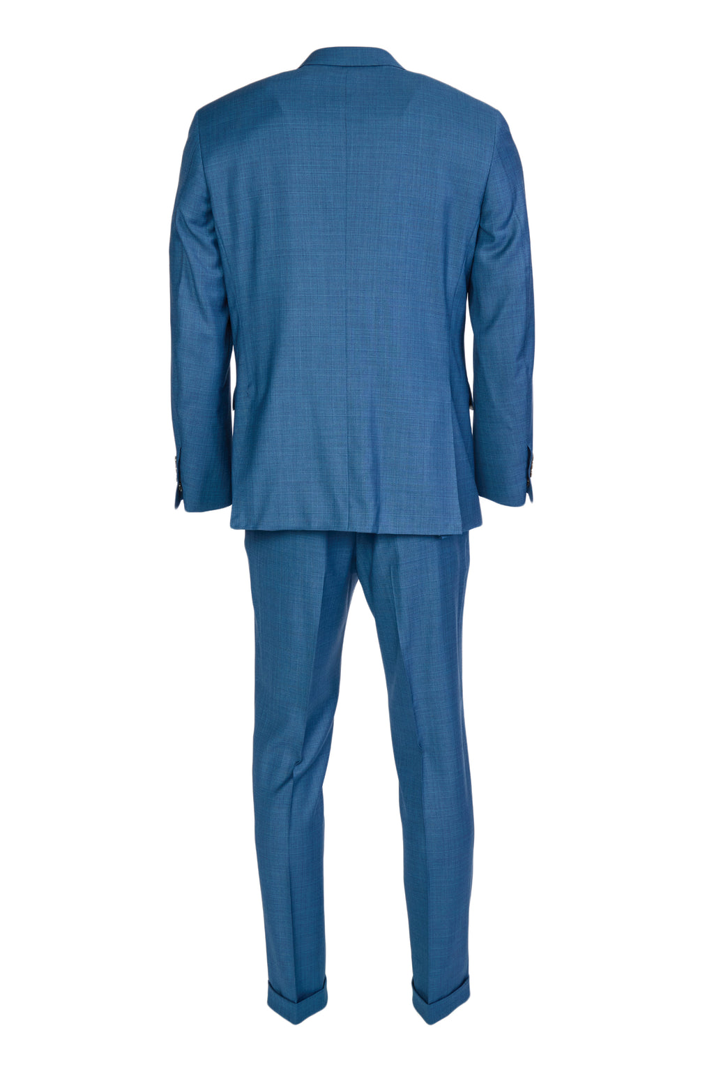 CANALI | Subtle Brown Check Suit | Mid-Blue