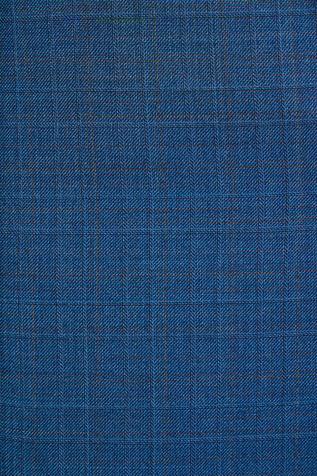 CANALI | Subtle Brown Check Suit | Mid-Blue