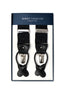 ALBERT THURSTON | Moire 2-in-1 Braces With Silver | Black
