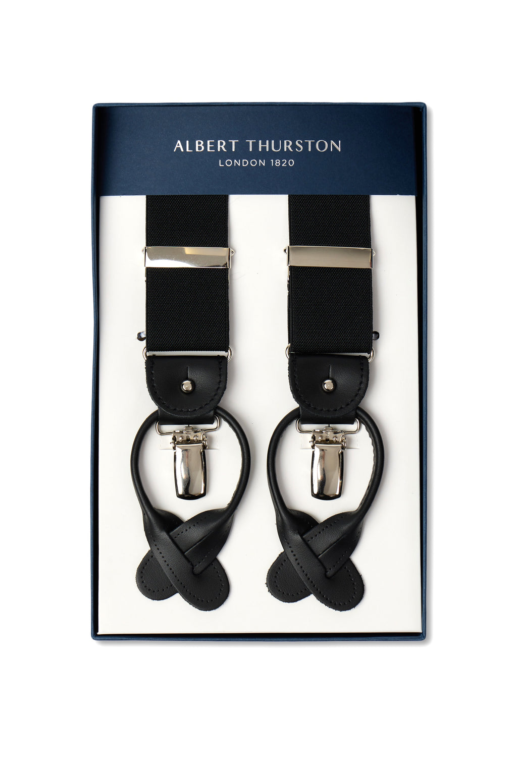 ALBERT THURSTON | Plain 2-In-1 Braces | Black