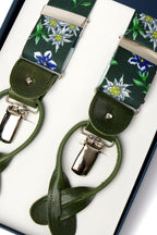 ALBERT THURSTON | Floral 2-in-1 Braces | Green Floral