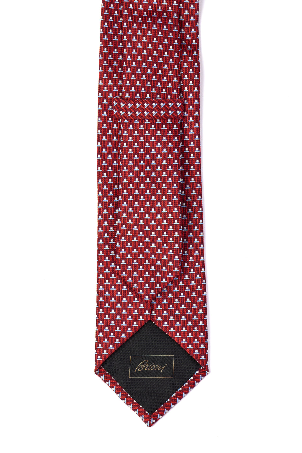 BRIONI | Spotted Pattern Tie | Red