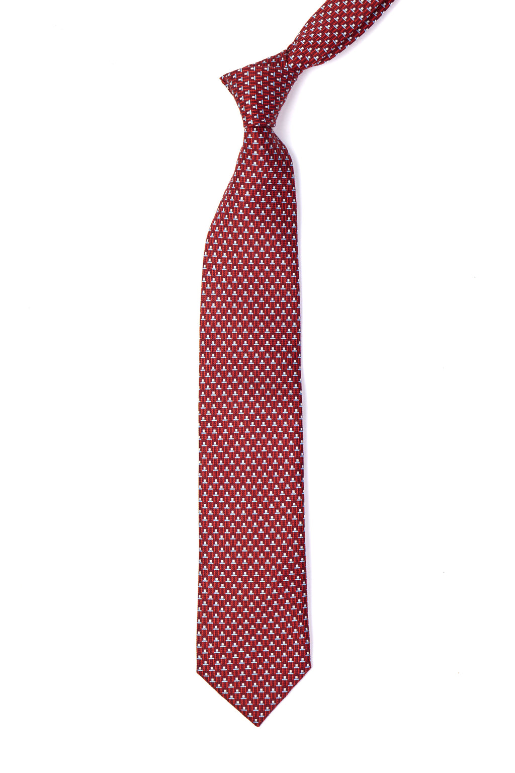 BRIONI | Spotted Pattern Tie | Red