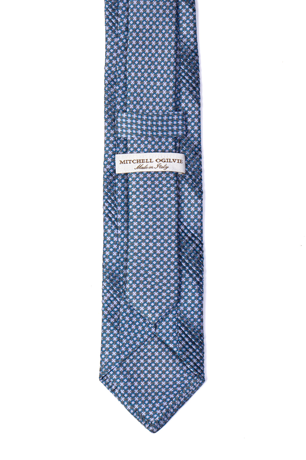 MITCHELL OGILVIE | Plisse Neat Pattern Tie | Mauve
