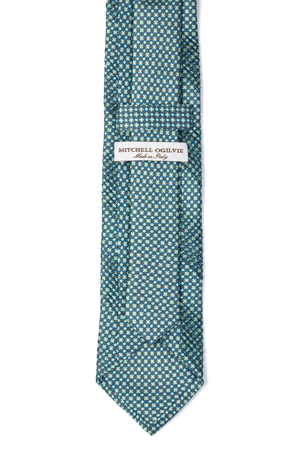 MITCHELL OGILVIE | Plisse Neat Pattern Tie | Pistachio