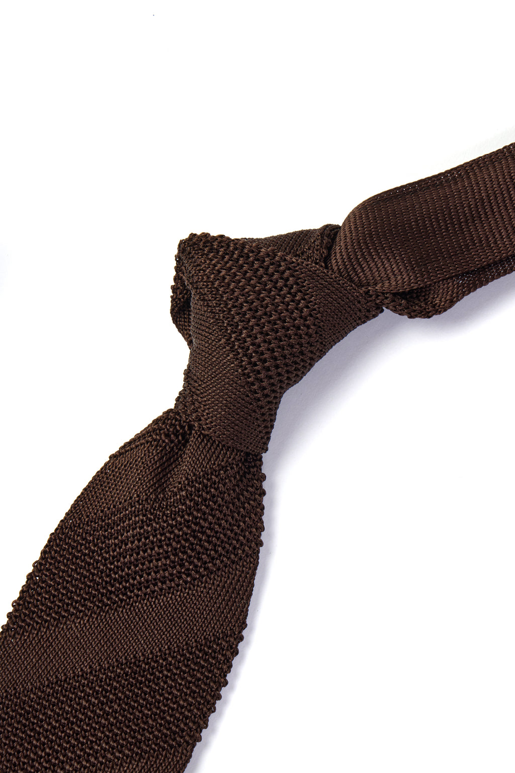 CANALI | Silk Knitted Tie | Chocolate