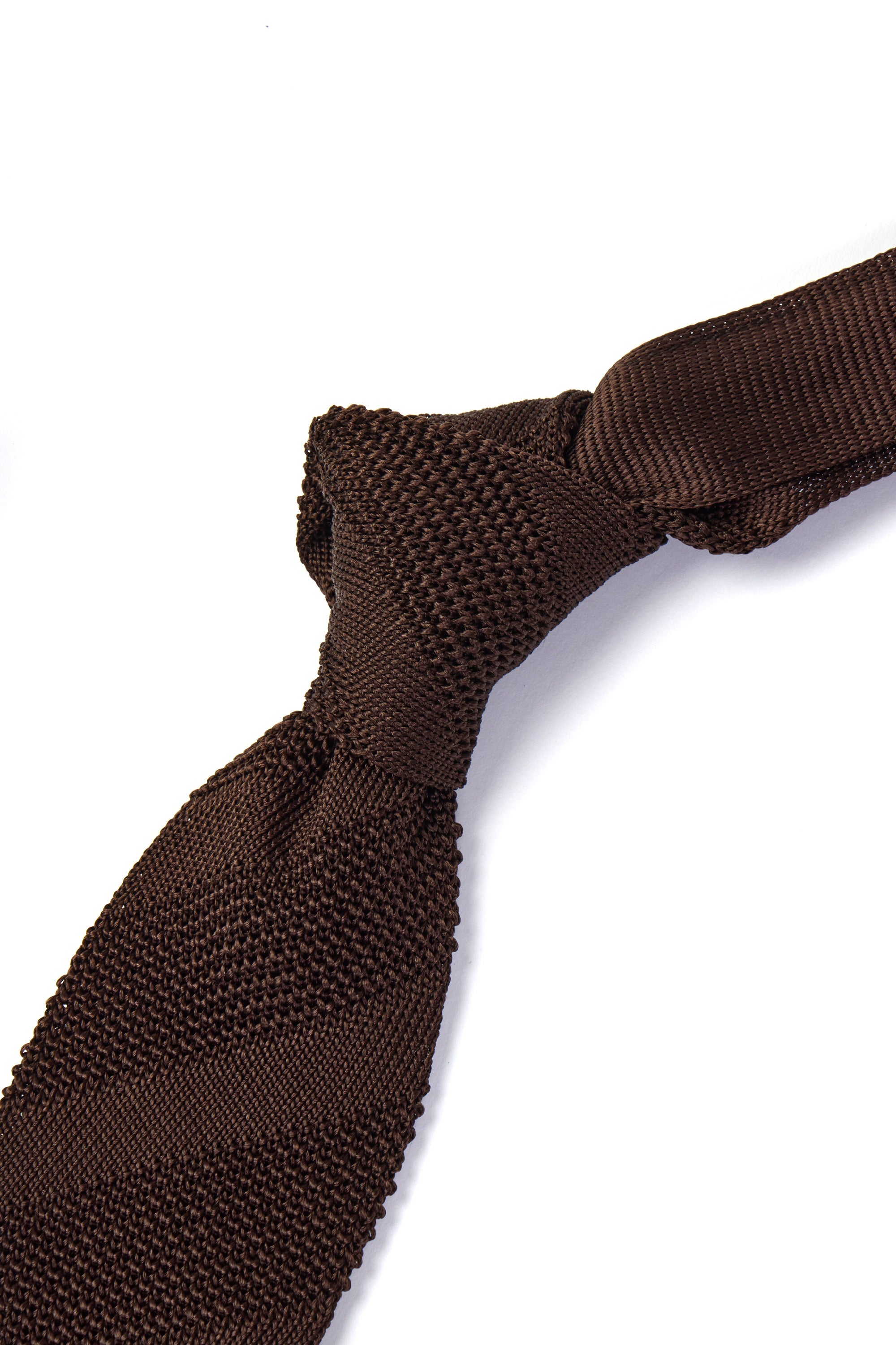 CANALI | Silk Knitted Tie | Chocolate