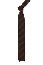 CANALI | Silk Knitted Tie | Chocolate