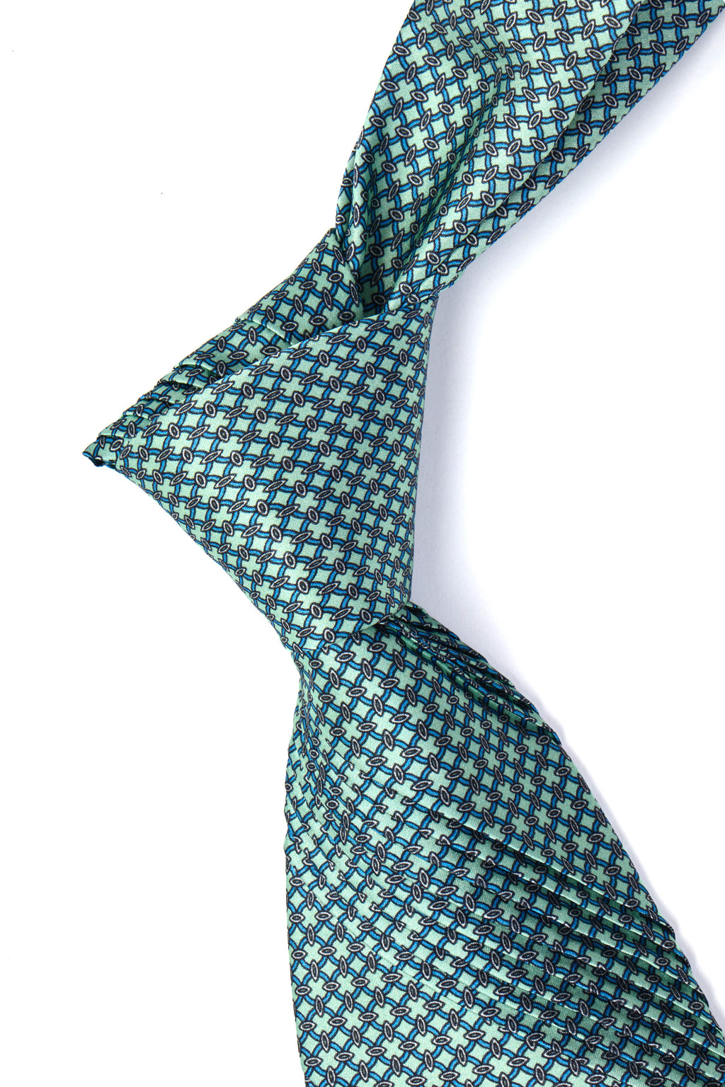 MITCHELL OGILVIE | Plisse Neat Pattern Tie | Pistachio