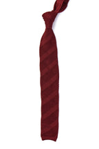 CANALI | Silk Knitted Tie | Burgundy