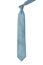 BRIONI | Geometric Pattern Tie | Teal & Blue