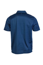 CANALI | Polo With Ribbed Trim On Placket | Navy
