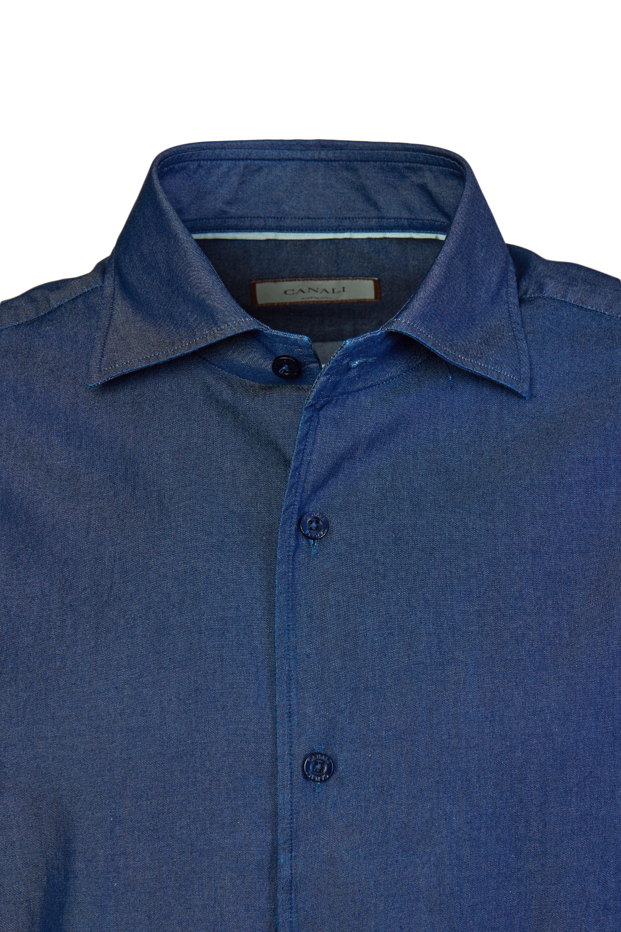 CANALI | Chambray Shirt | Dark Blue
