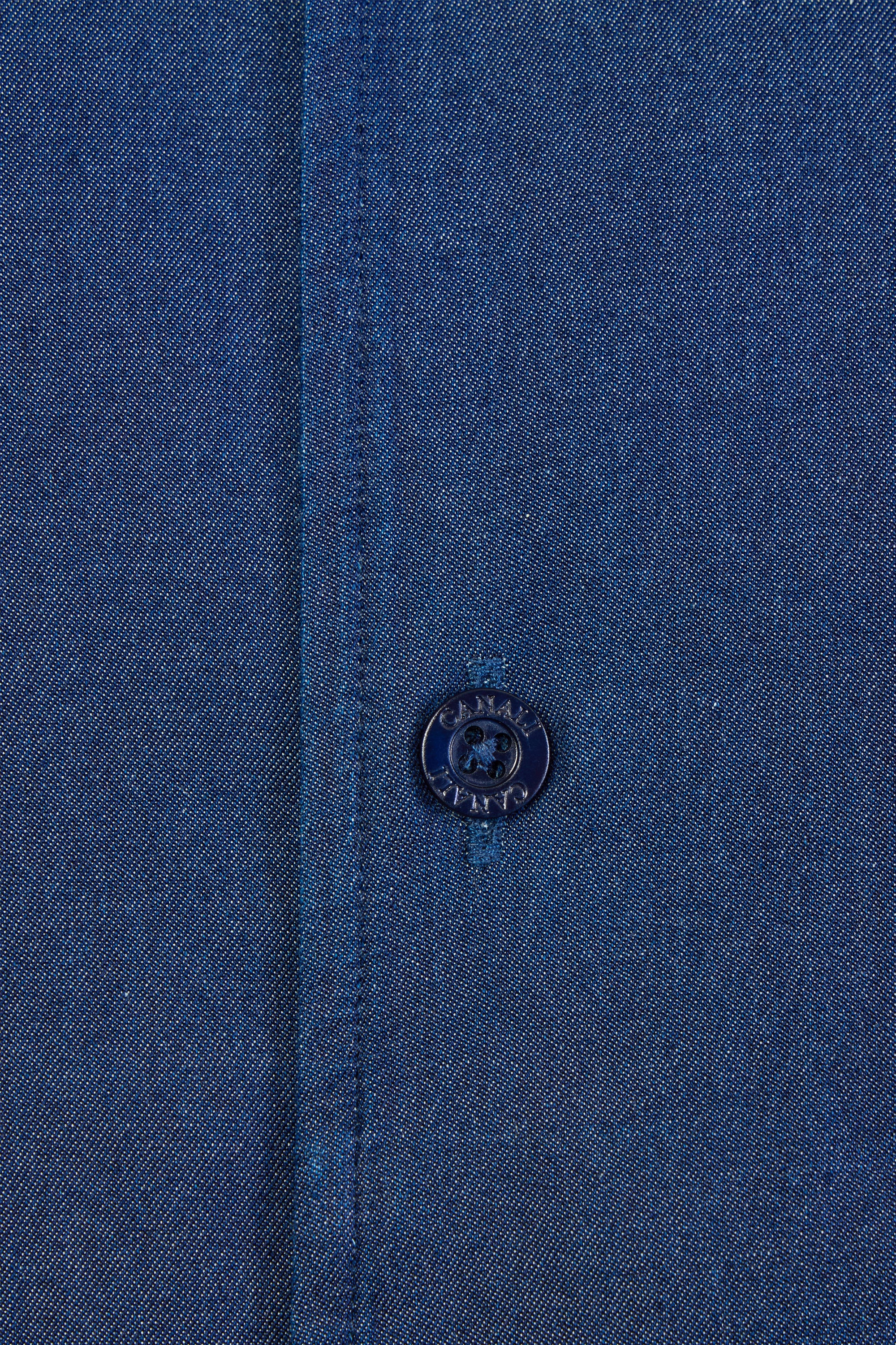 CANALI | Chambray Shirt | Dark Blue