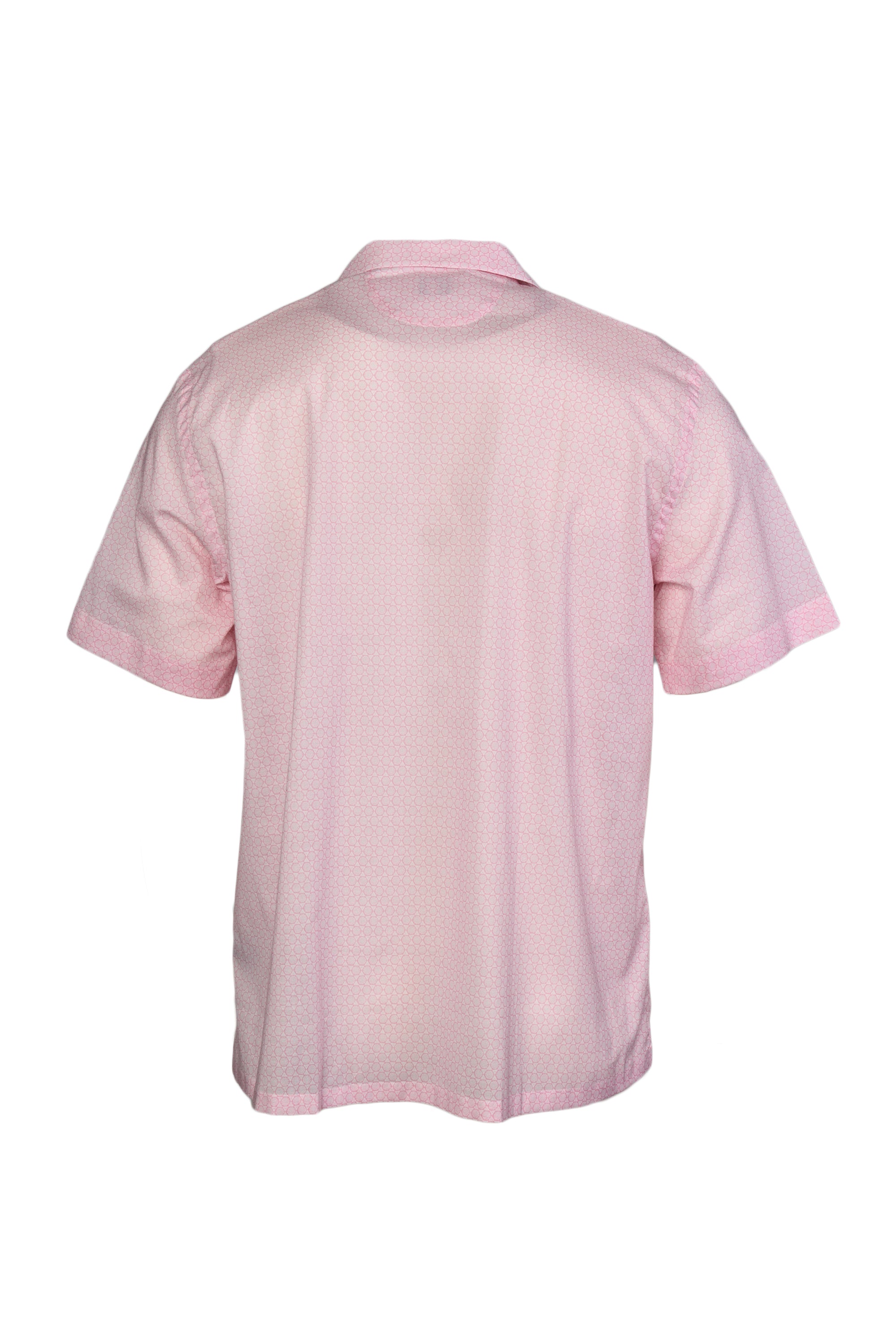 FEDELI | Patterned Bowling Shirt | Pink