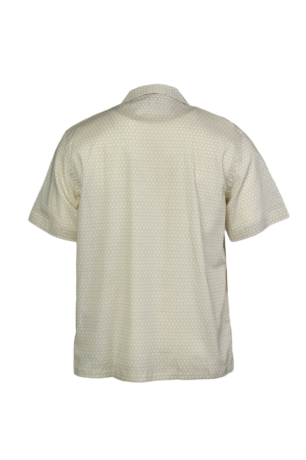 FEDELI | Patterned Bowling Shirt | Pale Green