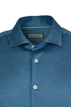 CANALI | Soft Textured Shirt | Blue