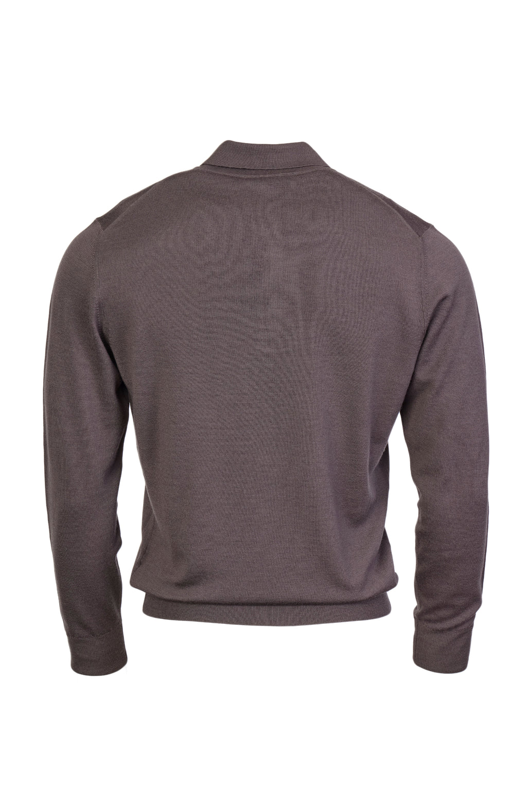 CANALI | Zip Neck Polo | Chocolate