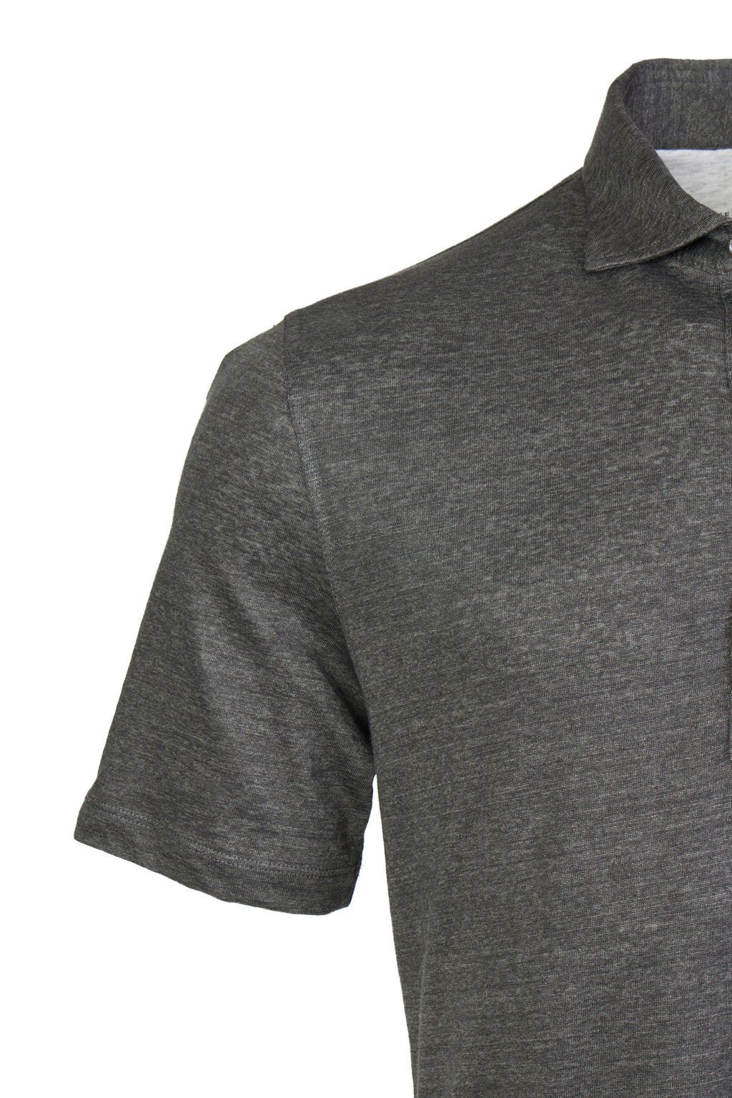 BRUNELLO CUCINELLI | 3-Button Polo | Mid-Grey