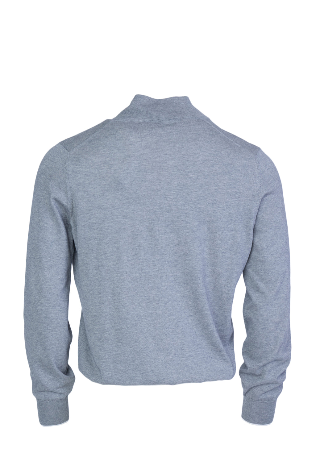 BRUNELLO CUCINELLI | Zip Neck Knit With Trims | Grey